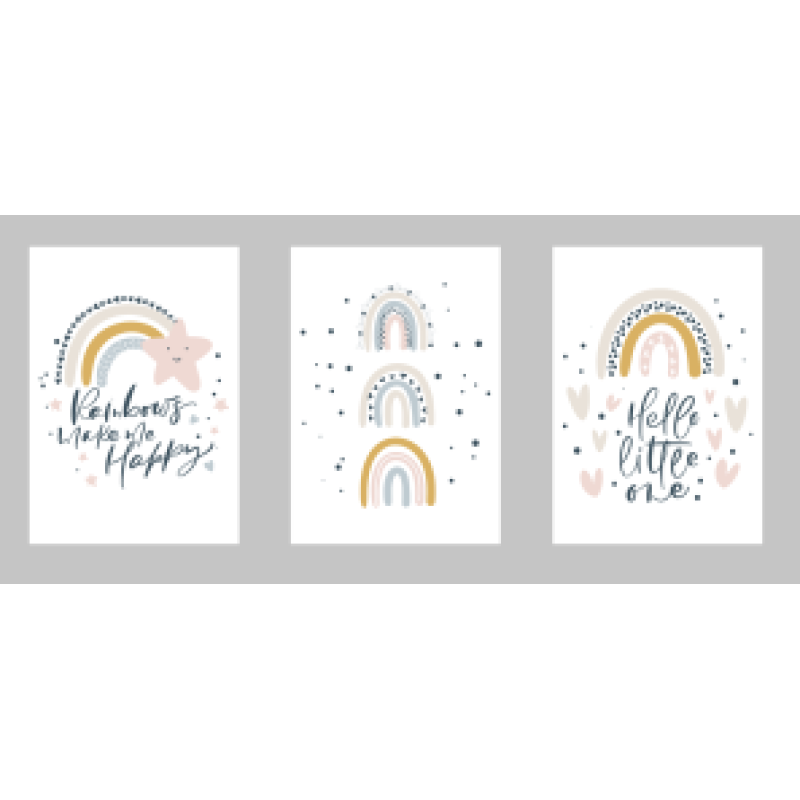 Digitale posterset Regenboog 